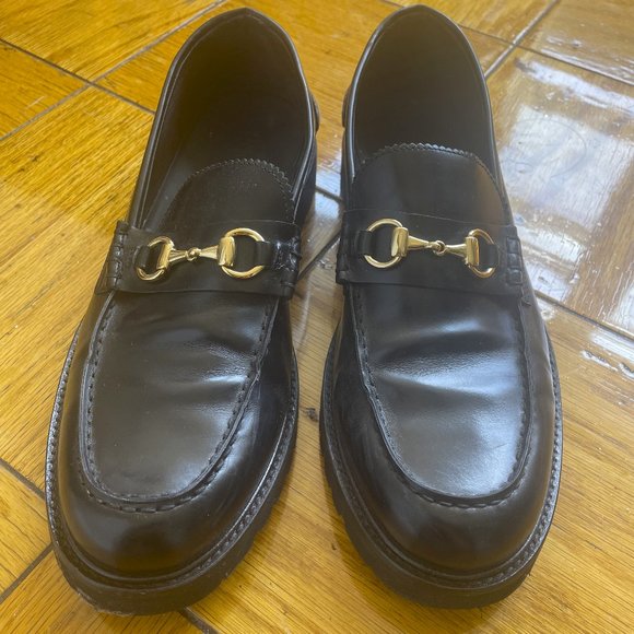 VINNY'S  Le Club Horsebit Leather Loafers - Picture 1 of 4